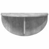 vidaXL Raft de perete Gri din beton 48 x 24 x 24 cm Lemn compozit