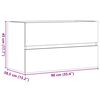 vidaXL Dulap de chiuvetă, gri beton, 90x38,5x45 cm, lemn prelucrat