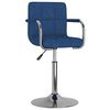 vidaXL Scaun de bar, albastru, material textil