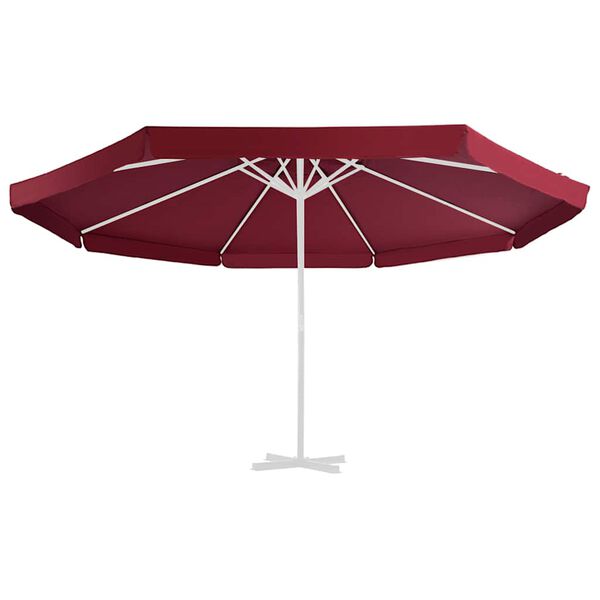 vidaXL P&acirc;nză de schimb umbrelă de soare de exterior, roșu bordo 515 cm