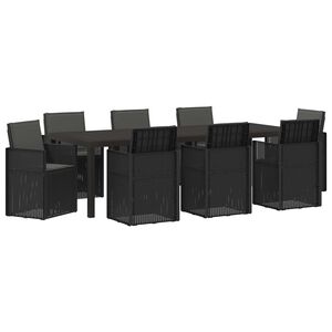 vidaXL Set de masă pentru grădină 9 buc. Antracit PP