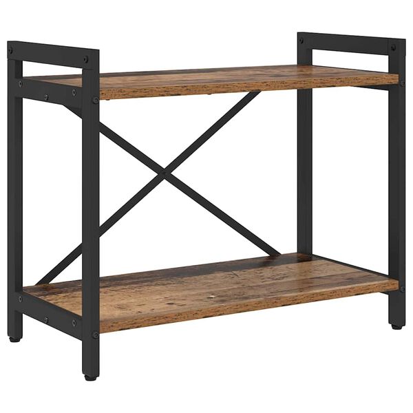 vidaXL Raft pentru cărți Lemn vechi 60 x 30 x 50 cm Lemn compozit