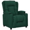 vidaXL Fotoliu rabatabil, verde &icirc;nchis, material textil