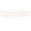 vidaXL Pat de zi, 90x200 cm, alb, lemn masiv de pin
