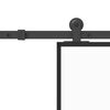 vidaXL Ușă glisantă cu set feronerie, 76x205 cm, sticlă ESG/aluminiu