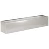 vidaXL Vază pentru Grădină Argintiu 100 x 20 x 20 cm Oţel inoxidabil
