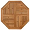 vidaXL Blat de masă, 90x90x2,5 cm, octogonal, lemn masiv de tec