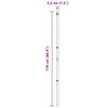 vidaXL St&acirc;lp de gard. 26 pcs Gri 3,2 x 3,2 x 170 cm
