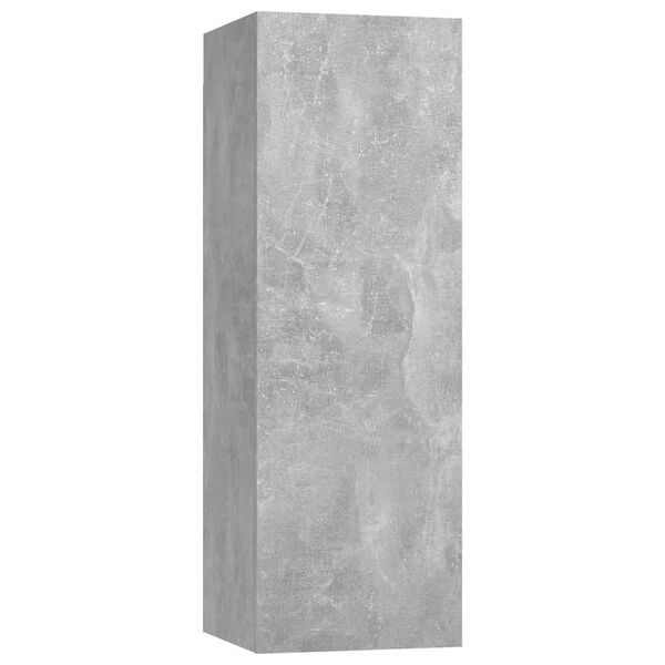vidaXL Comode TV, 2 buc., gri beton, 30,5x30x90 cm, lemn prelucrat