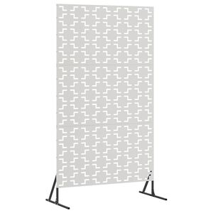 vidaXL Ecran de intimitate 100 x 50 x 180 cm Oţel inoxidabil Argintiu