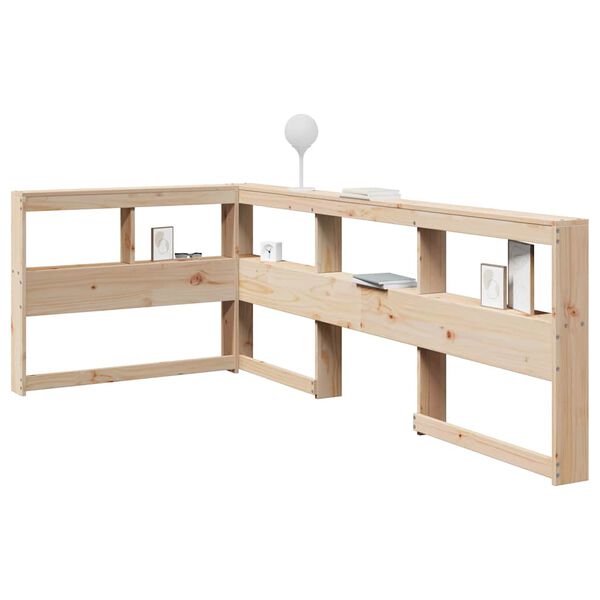 vidaXL Bibliotecă tăblie &icirc;n formă de L, 90 cm, lemn masiv de pin