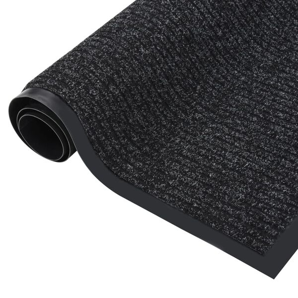 vidaXL Covoraș intrare, antracit cu dungi, 40x60 cm