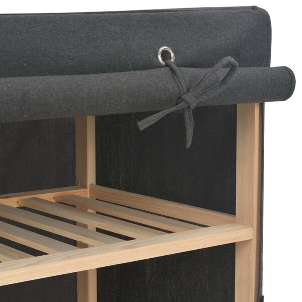 vidaXL Șifonier, gri, 135 x 40 x 170 cm, material textil