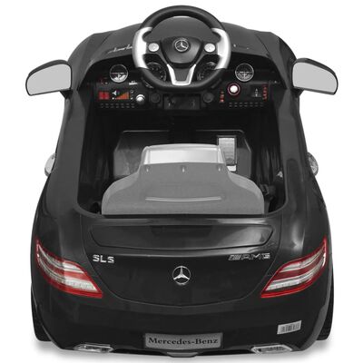 vidaXL Mașinuță electrică Mercedes Benz SLS AMG, negru, 6 V