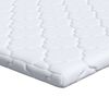 vidaXL Topper din nucă de cocos Alb 80 x 200 cm Material Jacquard