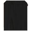 vidaXL Dulap de perete, negru, 40x30x35 cm, lemn masiv de pin