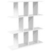 vidaXL Raft de perete Alb 102 x 20 x 96 cm Lemn prelucrat