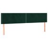 vidaXL Pat box spring cu saltea, verde &icirc;nchis, 200x200 cm, catifea