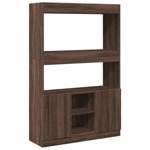 vidaXL Dulap &icirc;nalt, stejar maro, 92x33x140 cm, lemn prelucrat