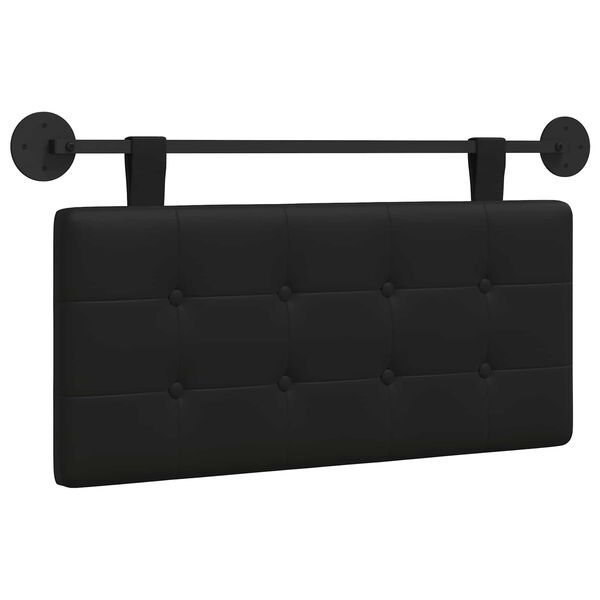 vidaXL Cap de pat suspendat Negru 100 x 55 x 5 cm Piele artificială