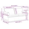 vidaXL Set de canapea 2 pcs albastru 162 x 80 x 85 cm țesătură