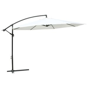 vidaXL Umbrelă Suspendată pentru Soare Alb