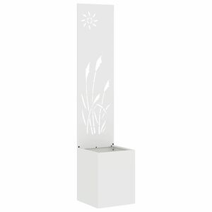 vidaXL Ecran de intimitate pentru grădină Traforaj Alb 32 x 150 cm