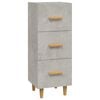 vidaXL Servantă, gri beton, 34,5x34x90 cm, lemn compozit