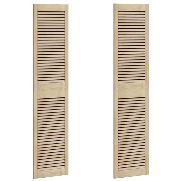 vidaXL Ușă de Dulap cu ușă 2 pcs natural 170 x 2,1 x 39,5 cm