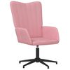 vidaXL Scaun de relaxare, roz, catifea
