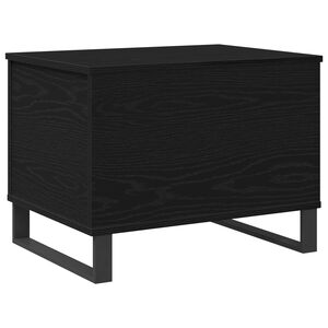 vidaXL Masă de cafea Stejar Negru 60 x 44,5 x 45 cm
