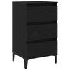 vidaXL Dulap de noapte Stejar Negru 40 x 35 x 69 cm Lemn prelucrat