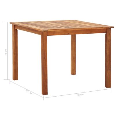 vidaXL Set mobilier de exterior, 5 piese, gri, poliratan, lemn acacia