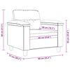 vidaXL Fotoliu canapea, bej, 60 cm, textil microfibră