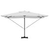 vidaXL Parasol Roma cu Picior Încărcat Bej și negru 352 x 251 x 265 cm