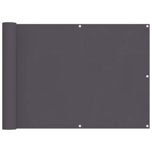 vidaXL Prelată pentru balcon din țesătură oxford, 90x600cm, antracit