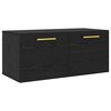 vidaXL Dulap de perete 80 x 36.5 x 35 cm Lemn prelucrat Stejar negru