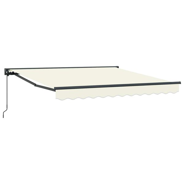 vidaXL Cortina Retractabilă Crem 300 x 250 cm Aluminiu și țesătură