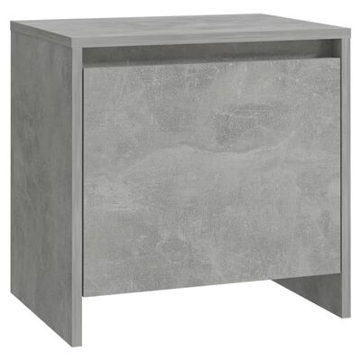 vidaXL Noptiere, 2 buc., gri beton, 45x34x44,5 cm, PAL