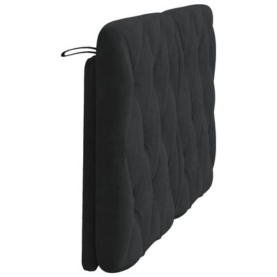 vidaXL Pernă tăblie de pat, negru, 140 cm, catifea