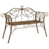vidaXL Bancă de grădină 2-Număr de locuri 130 x 47 x 90 cm Oțel