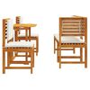 vidaXL Set Bistro de Grădină 4 pcs Maro Lemn Solid de Acacia