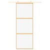 vidaXL Ușă glisantă auriu 76x205 cm sticlă ESG transparentă/aluminiu