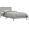 vidaXL Cadru de Pat cu Tăblie Sonoma gri 80 x 200 cm Lemn prelucrat