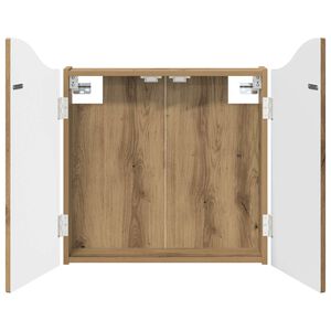 vidaXL Cabinet pentru ținte de darts Stejar Artizanal 56 x 12 x 63 cm