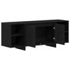 vidaXL Cabinet TV Stejar Negru 120 x 30 x 40,5 cm Lemn compozit