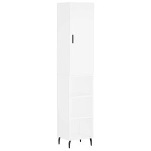 vidaXL Dulap &icirc;nalt, alb, 34,5x34x180 cm, lemn prelucrat