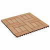 vidaXL Plăci pentru Deck 22 pcs Lemn de tec 30 x 30 cm Lemn compozit