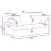 vidaXL Canapea 2 pcs Gri &icirc;nchis 198 x 78 x 80 cm Catifea
