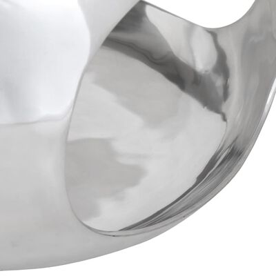 vidaXL Măsuță de cafea, argintiu, 50x50x30 cm, aluminiu